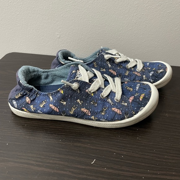 Bobs from Sketchers Navy Beach Bingo Puddle Pals Sneakers Size Women's 6.5 - Picture 6 of 9